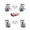 Service Caster 4 Inch V Groove Semi Steel Caster Set with Roller Bearings 4 Swivel Lock 2 Brake SCC-30CS420-VGR-TLB-BSL-2-BSL-2 - alternate 7